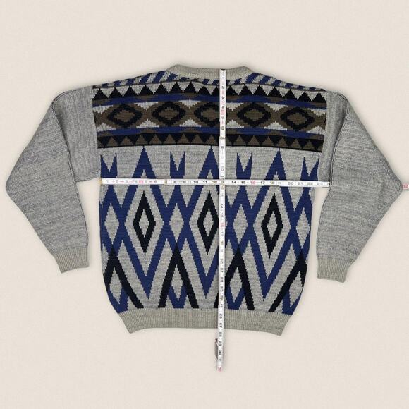 Vintage 90s Wool Blend Grandpa Sweater | Together | Size Small - Picture 3 of 4